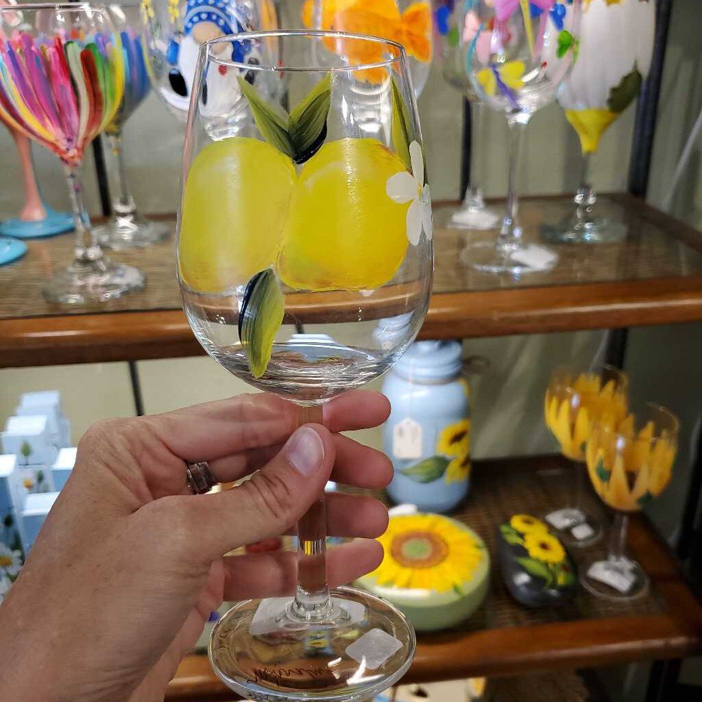 Wine Glass Lemons