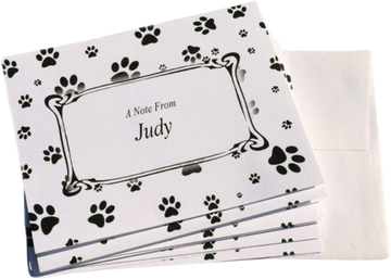 Paw Print Note Cards