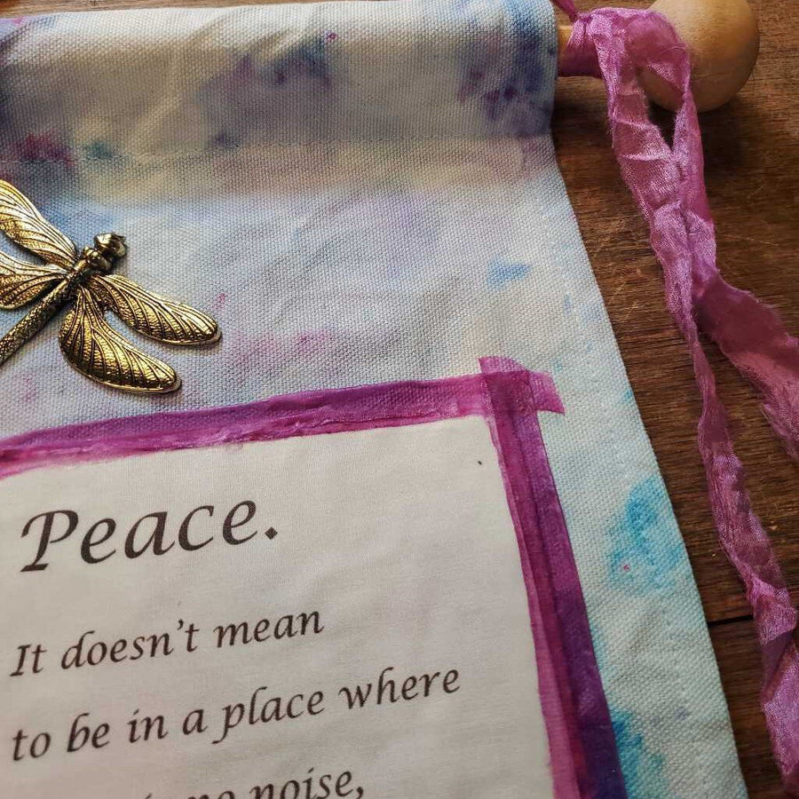 Peace It Doesn't Mean Purple Banner