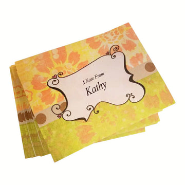 Orange Flower Note Cards