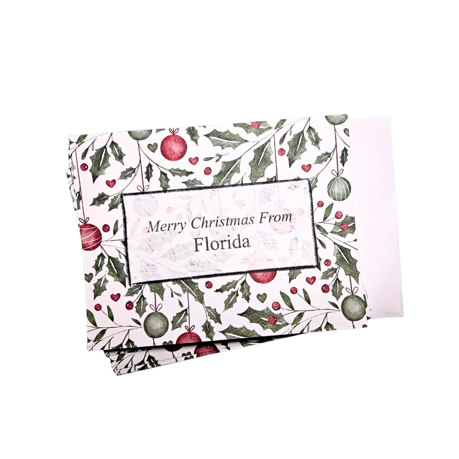 Christmas Balls Personalized Note Cards