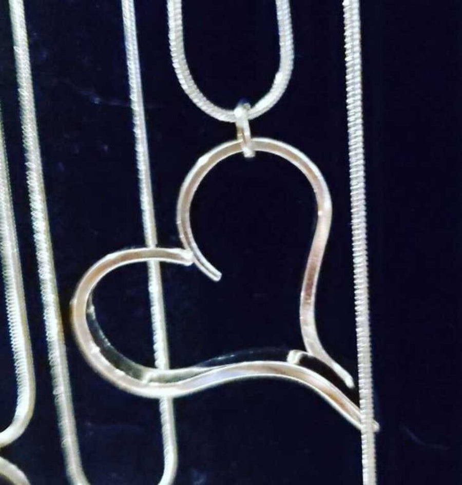 Heart Fork Tine Necklace