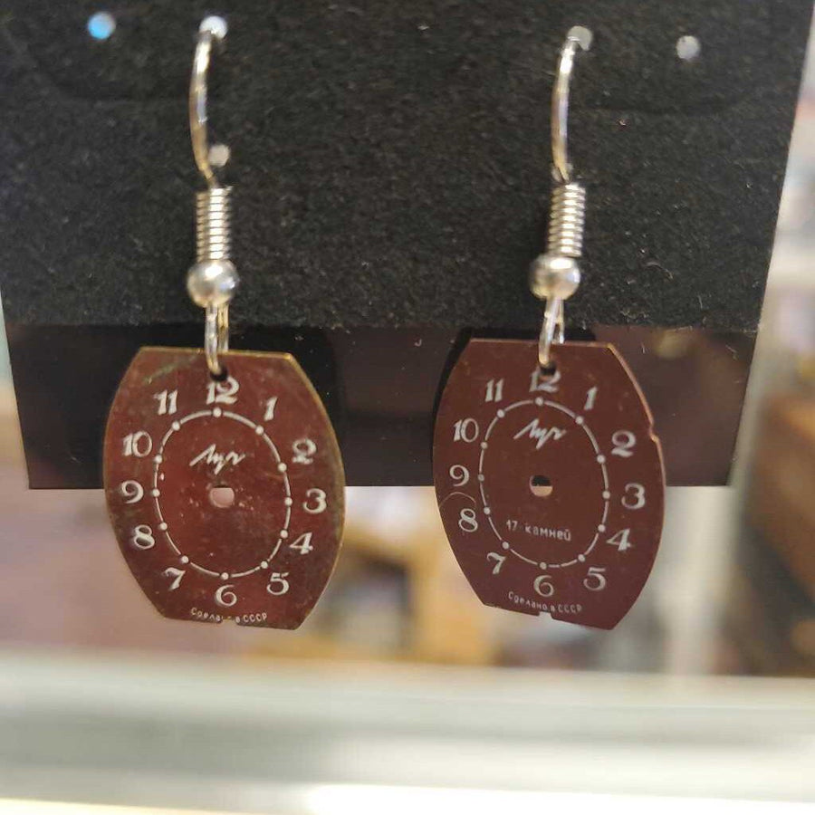 Steampunk Earrings Watch Face