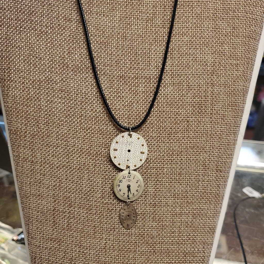 Steampunk Tri Watch Necklace