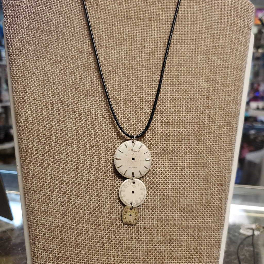 Steampunk Tri Watch Necklace