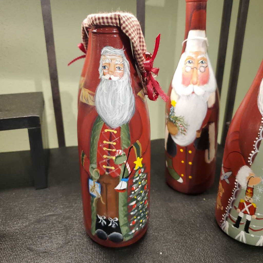 Bottle Santa Red Vest