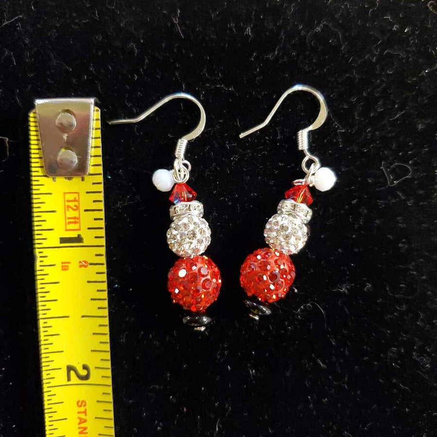 Pave Santa Earrings