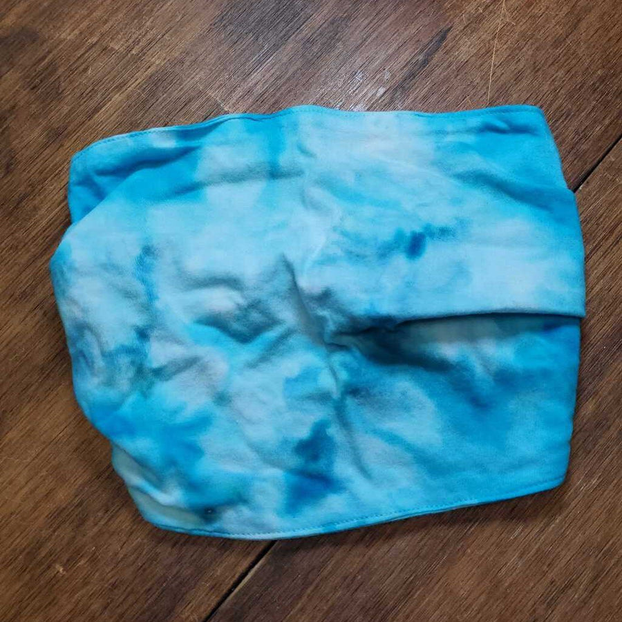 Ice Dyed Headband Expandable Turquoise