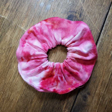 Ice Dyed Scrunchie Fiery Red