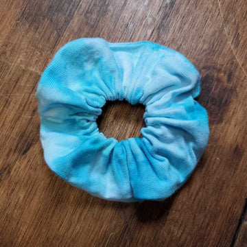 Ice Dyed Scrunchie Turquoise