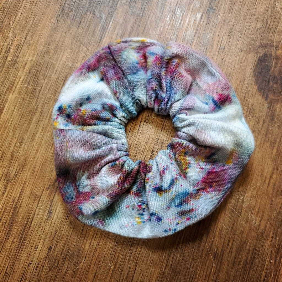 Ice Dyed Scrunchie Steele Grey