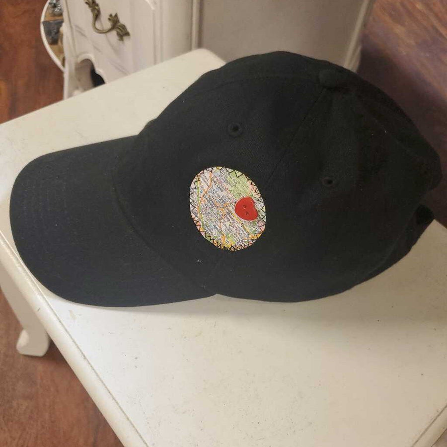 Mount Dora Map Cap Black