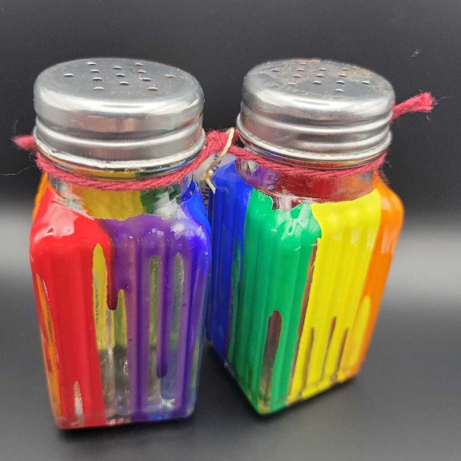 Acrylic Pour Salt and Pepper Set