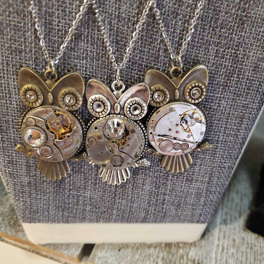 Steampunk Owl Necklace