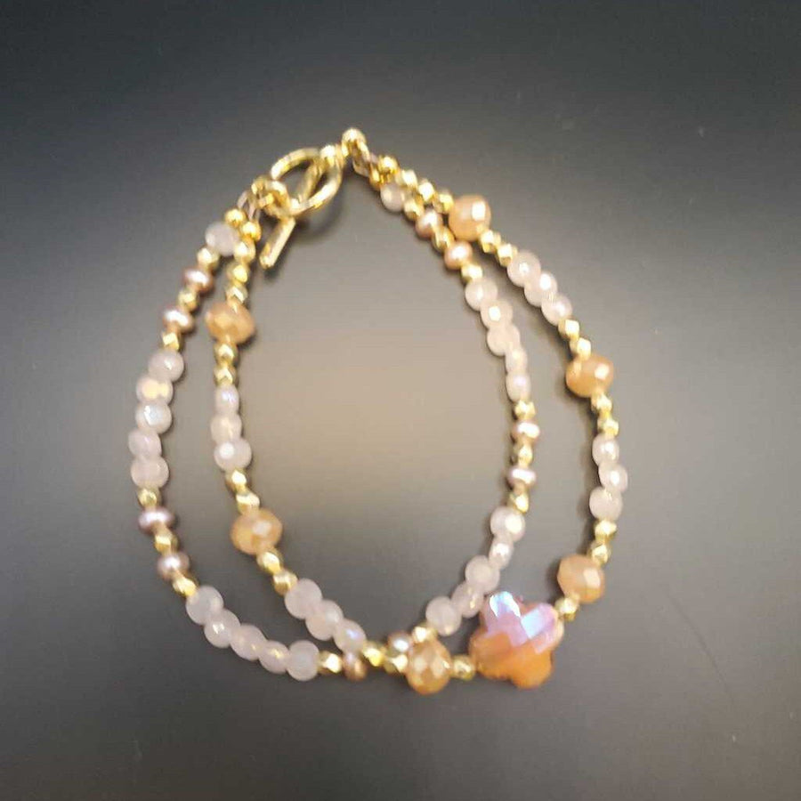 Rosewater Double Strand Bracelet