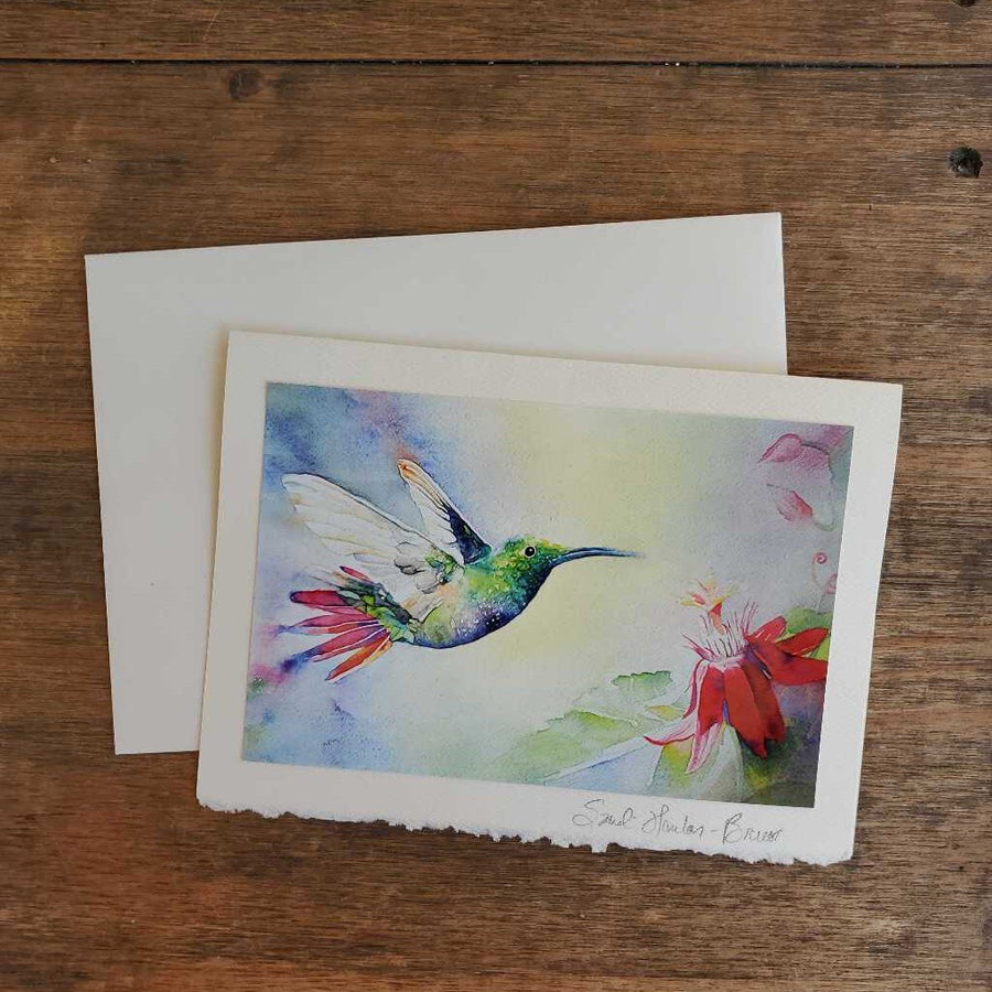 Mango Hummingbird Card
