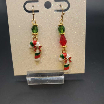 High/Low Candy Cane Earrings