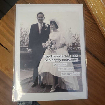 Greeting Card-The 7 words that lead