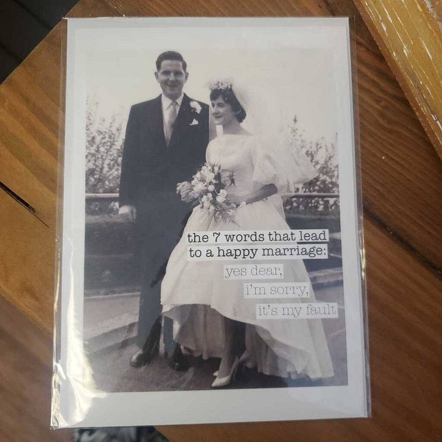 Greeting Card-The 7 words that lead