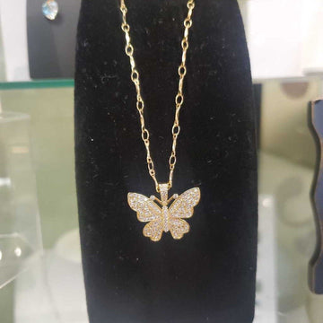 Gold Butterfly Necklace