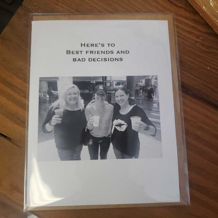 Greeting Card-Here’s to best friends