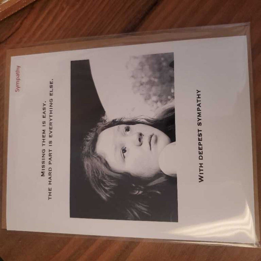 Greeting Card- Missing them is easy