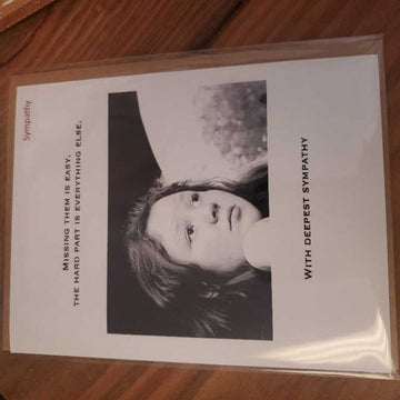 Greeting Card- Missing them is easy