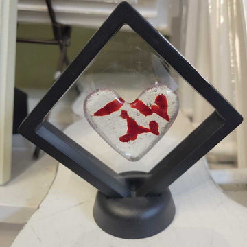 Corazones (Hearts) Lg Clear/Red