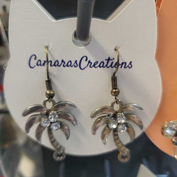Earrings Palm Trees Silver