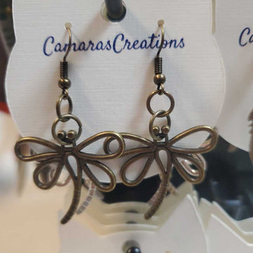 Earrings Dragonflies Gold