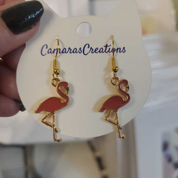 Earrings Flamingo Hot Pink