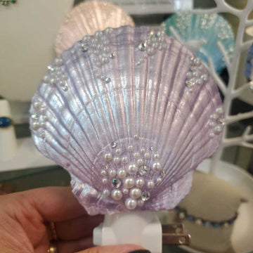 Purple Shell Night Light