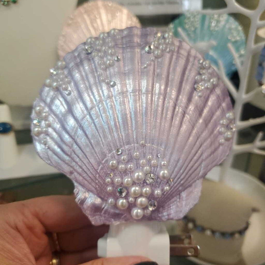 Purple Shell Night Light