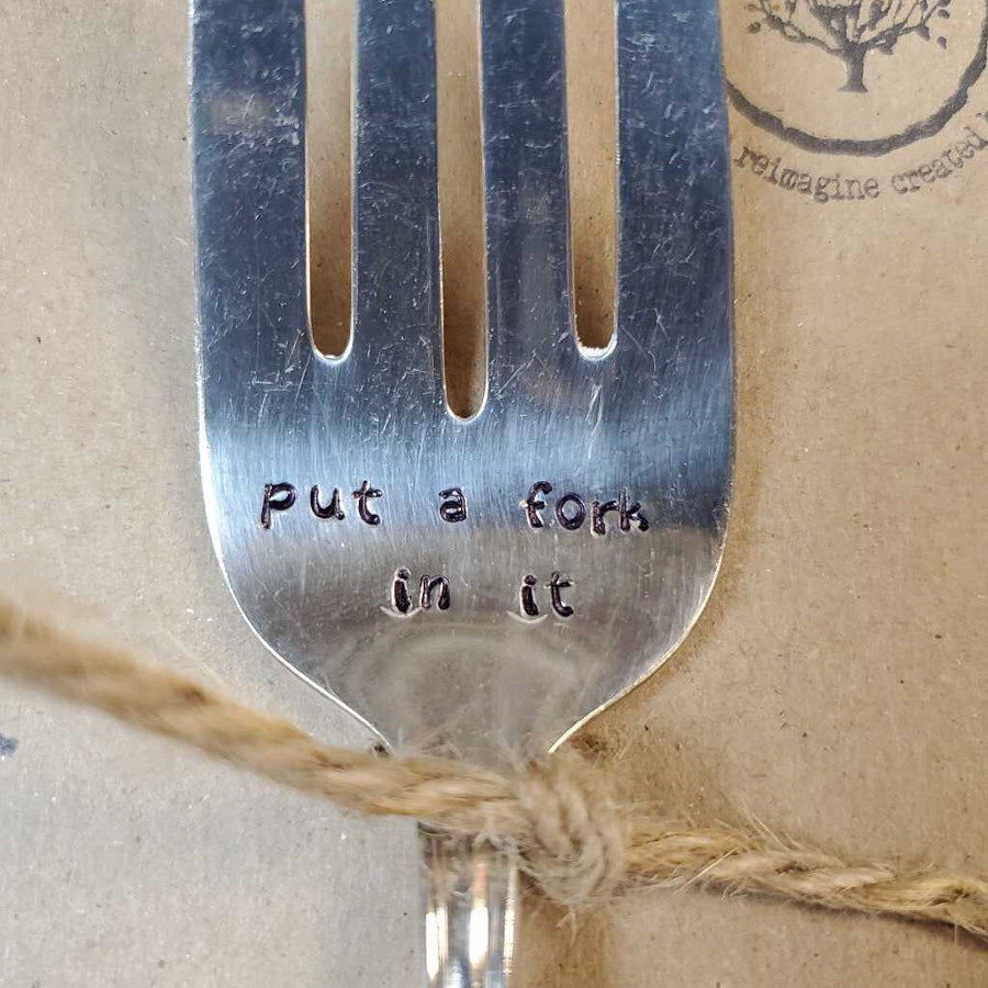 Flatware Put a Fork In It Serving Fork