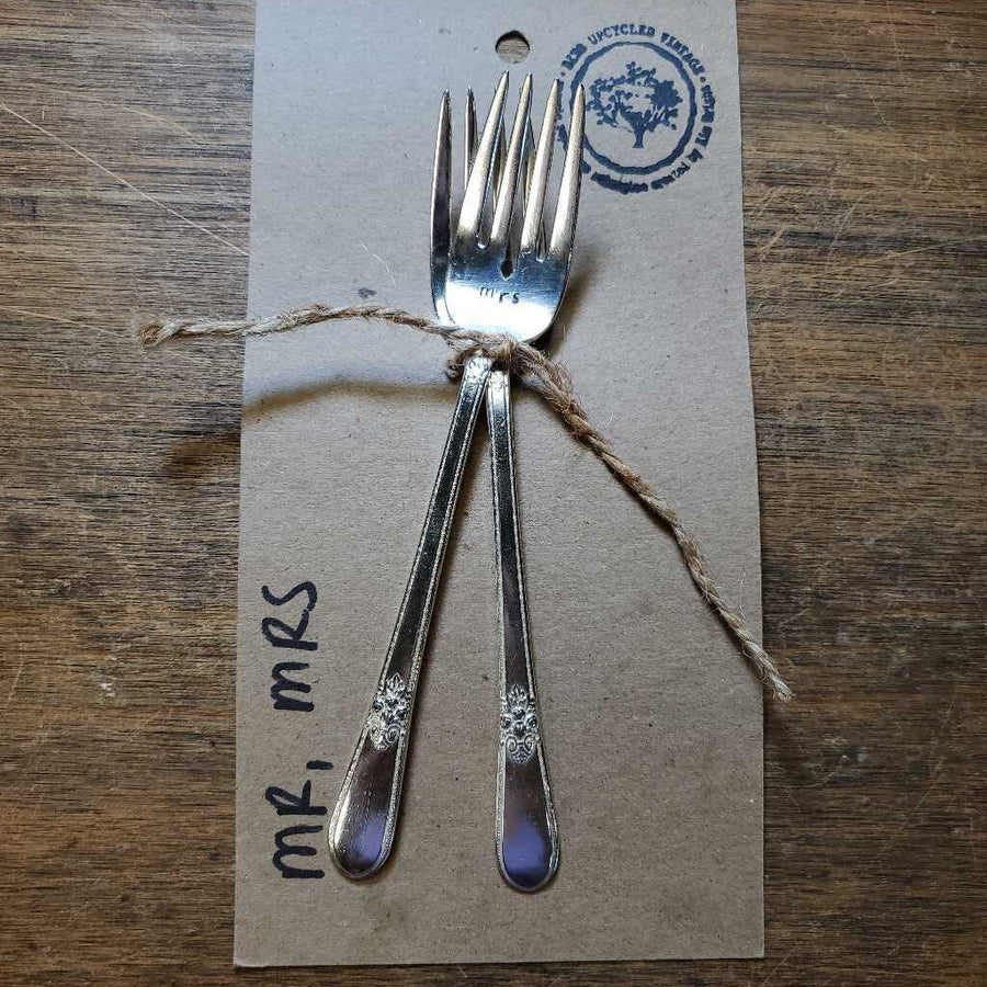 Flatware Mr Mrs Fork Set