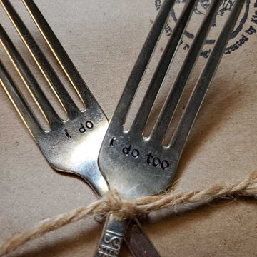 Flatware I Do I Do Too Fork Set