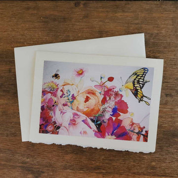 Bee & Butterfly Bouquet Card