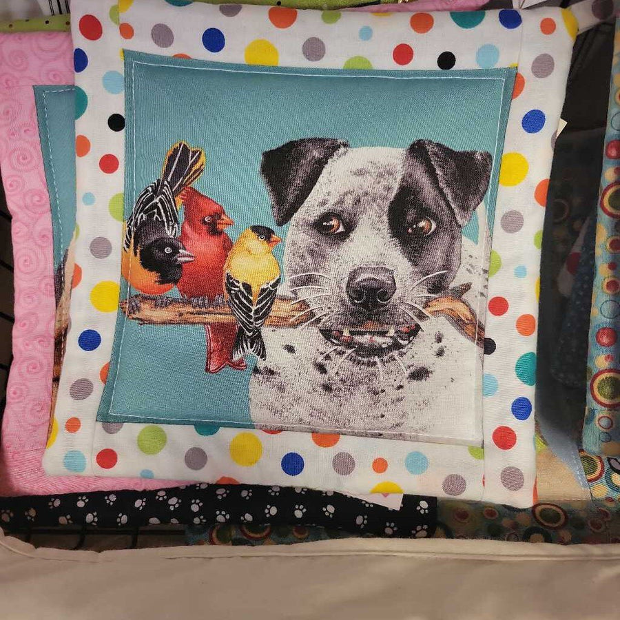 Pot Holder Square Dog