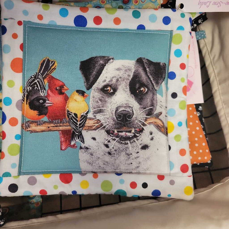 Pot Holder Square Dog