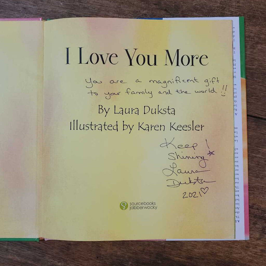Signed I Love You More Book