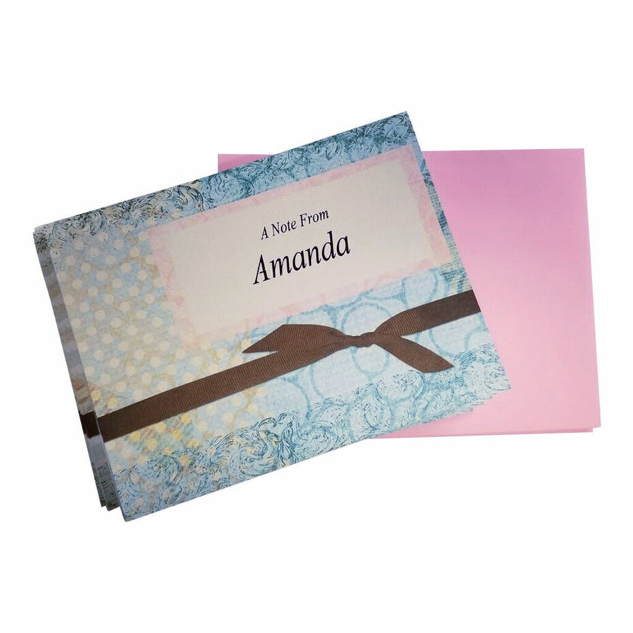 Brown Ribbon Note Cards