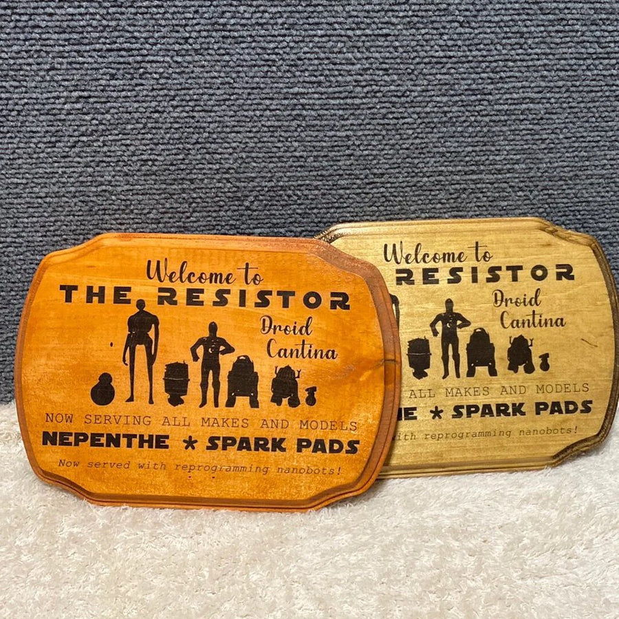 The Resistor Droid Cantina Sign