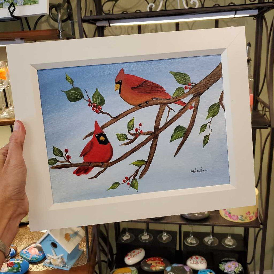 Cardinal Painting by Maria