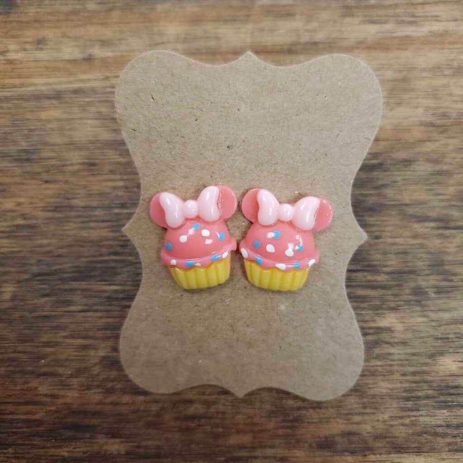 Minnie Cupcake Earrings