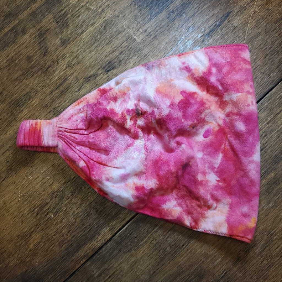 Ice Dyed Headband Expandable Fiery Red