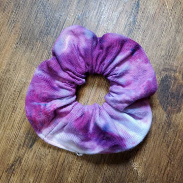 Ice Dyed Scrunchie Purple