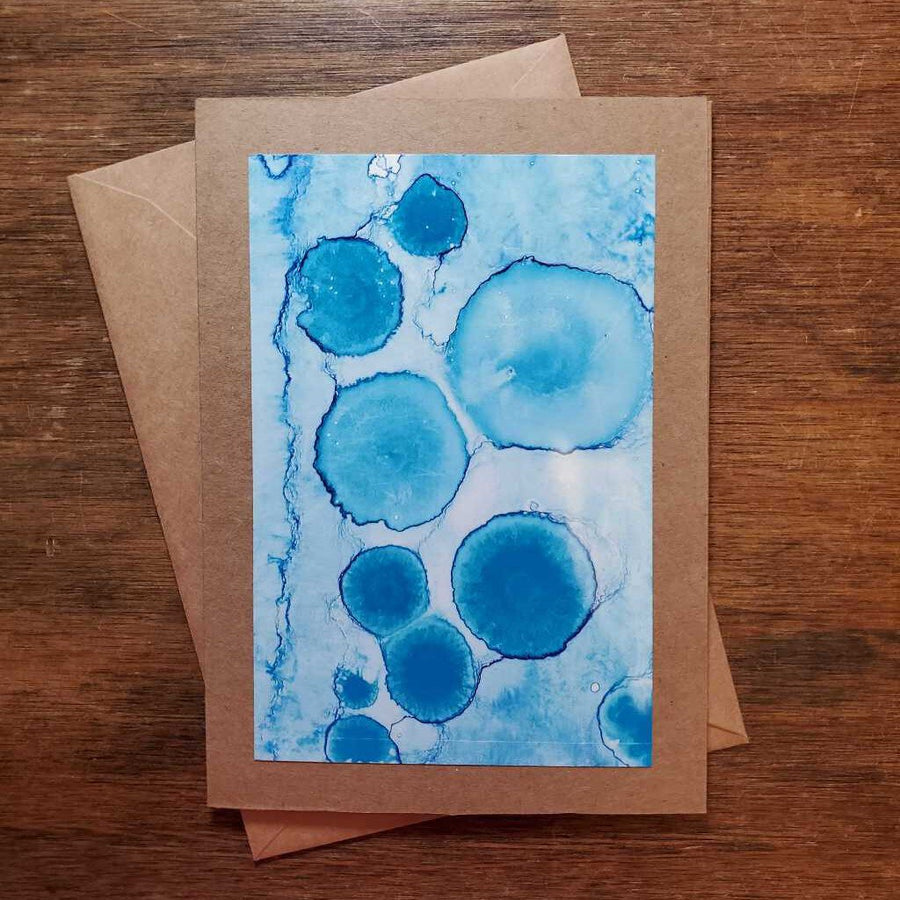 Alcohol Ink Card Lillys