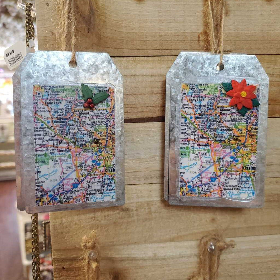 Mount Dora Map Gift Tags