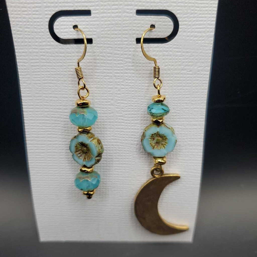 Gold Moon Earrings