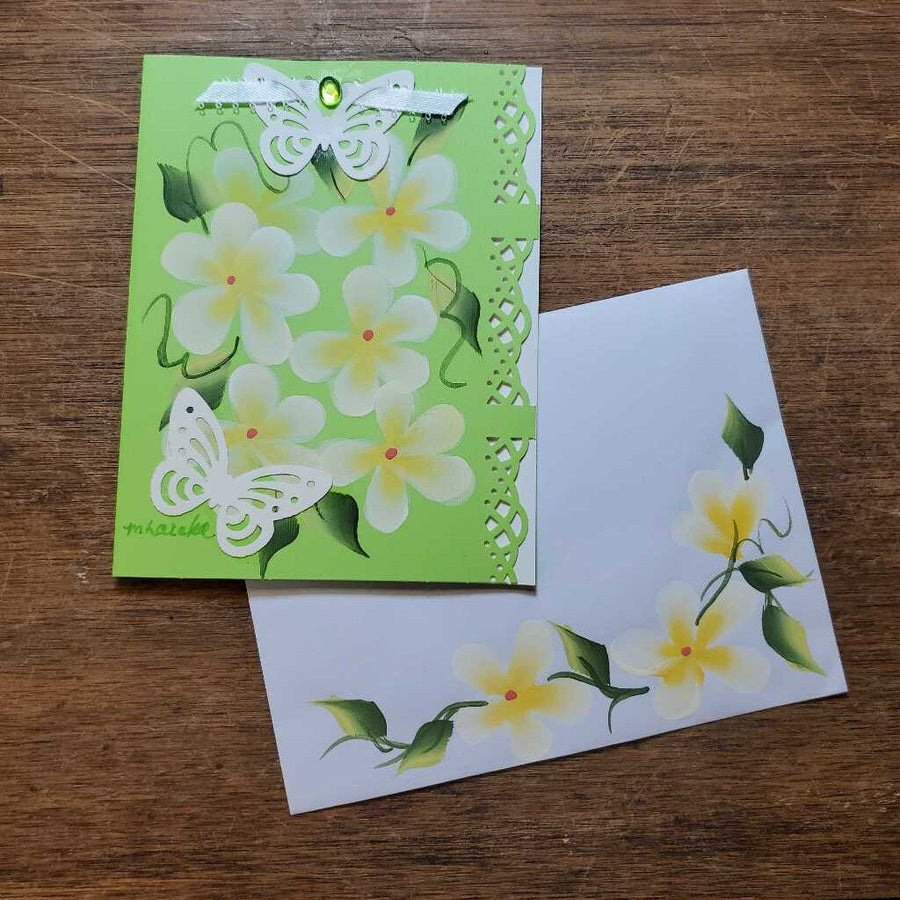 Flowers with Butterfly Card